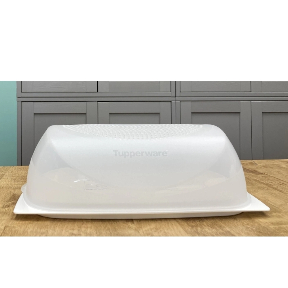 Tupperware Semi-Translucent White Cheee Keeper